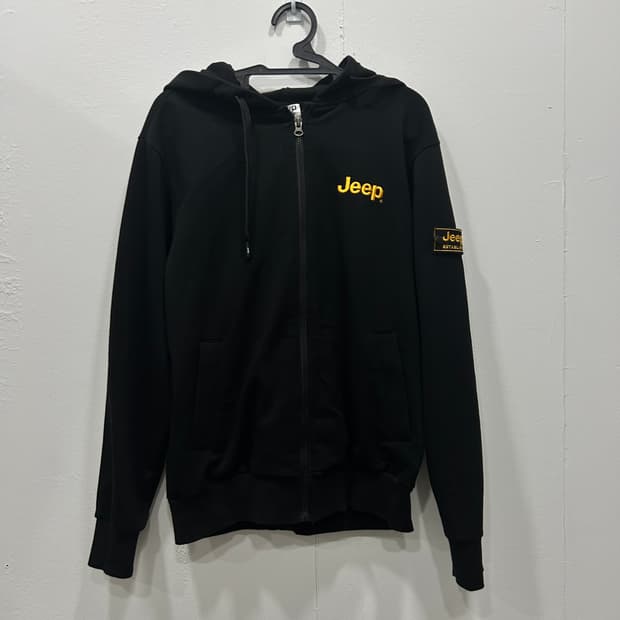 지프 JEEP 블랙 후드 집업 남녀공용 M