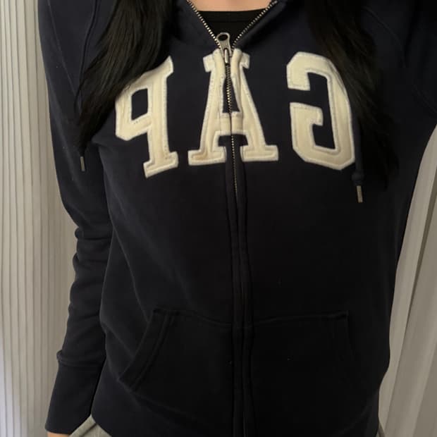 갭 네이비 후드집업 xa