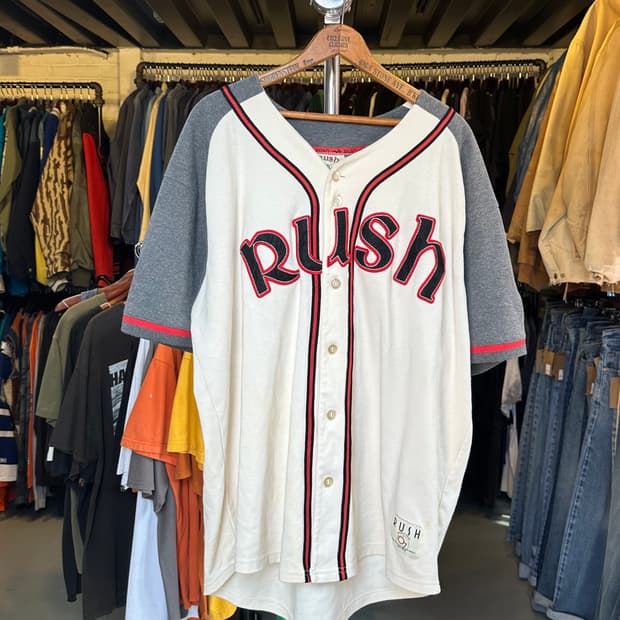 러시 Rush 락밴드 투어 2007 베이스볼 져지 
