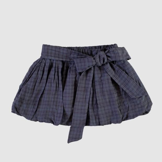 Mini bubble skirt purple