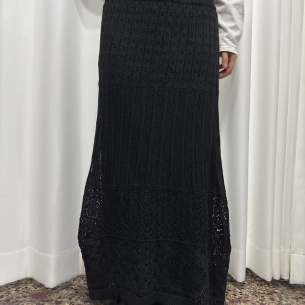 knit long skirt