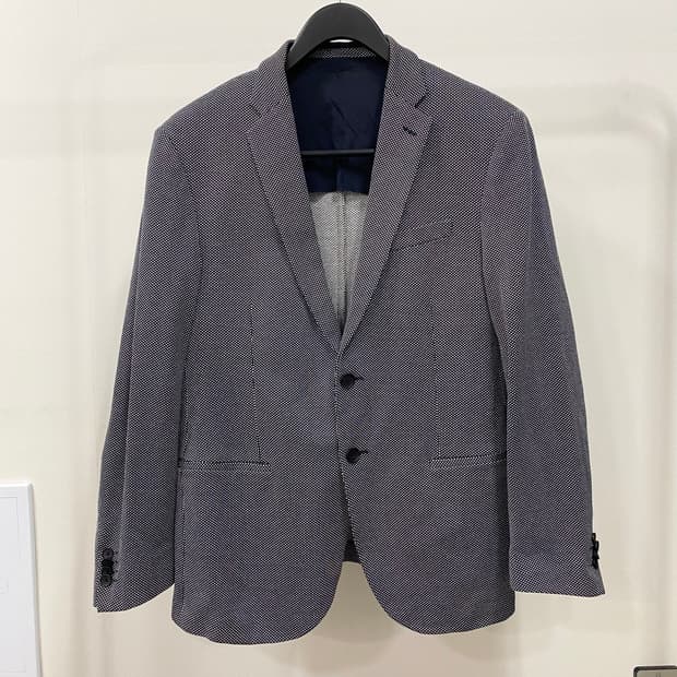 휴고보스 패턴 싱글 블레이저 매장판