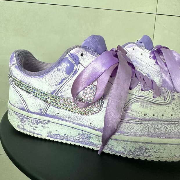 나이키  코트비전 에어포스 커스텀 us6.5