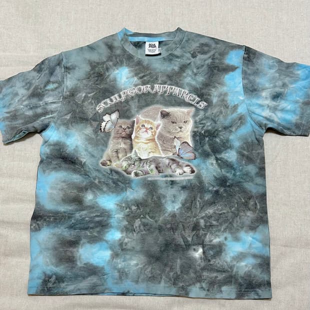 스컬프터 타이다이 키튼 티셔츠
