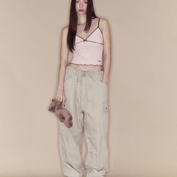 플리즈노팔로우 루미카고팬츠 샌드 (사용감X)