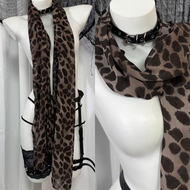 leopard scarf