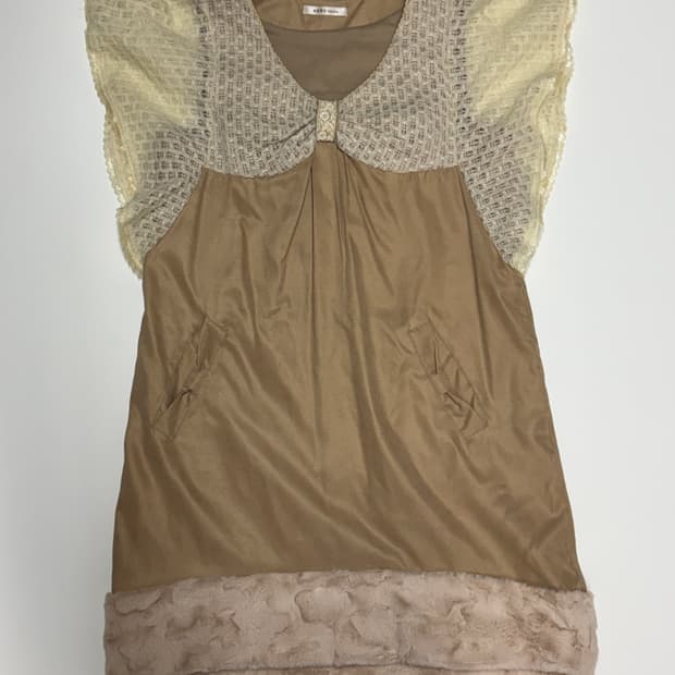 axes femme 베이지 리본 나시