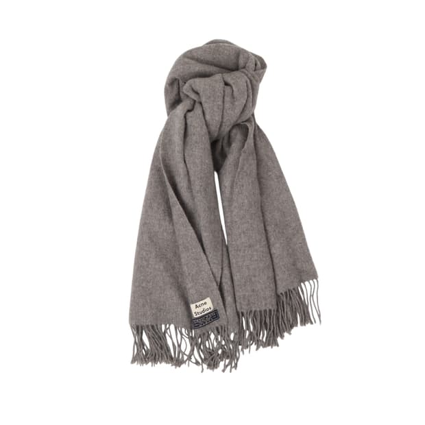 아크네스튜디오 그레이 버진울 롱 머플러