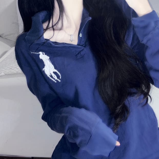 🐰폴로 랄프로렌 빅포니 네이비 데일리 여리 긴팔 pk🤍