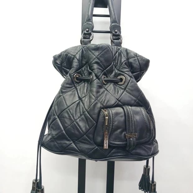 LANCEL. 퀼팅 복조리 가방