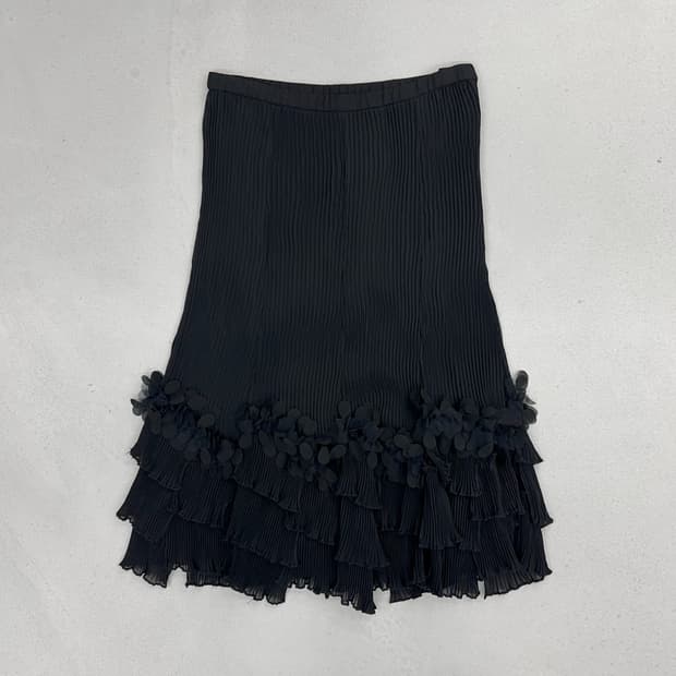 LIEBE 플리츠 롱 스커트