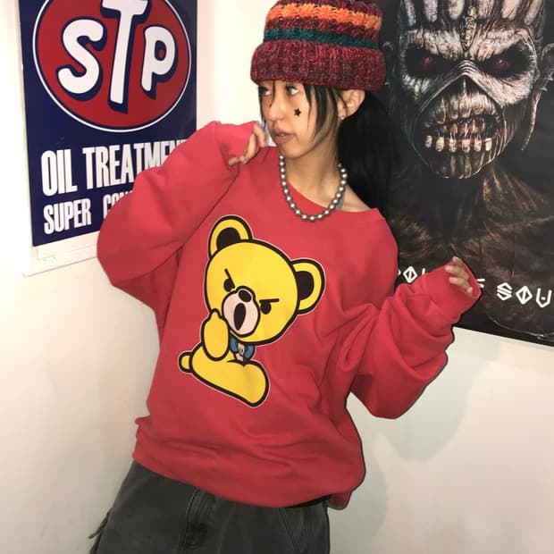 Hysteric Glamour Fxxk Bear Sweatshirts