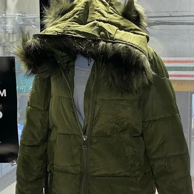 네코 퍼 패딩 자켓