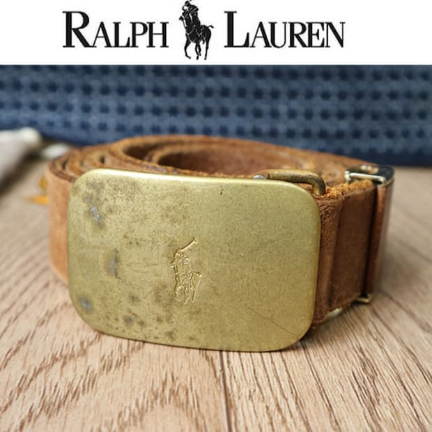 polo ralph lauren 폴로 랄프로렌 빈티지 가죽 벨트  

