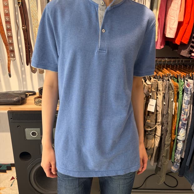 Massimo Dutti 헨리넥 반팔 티셔츠 L