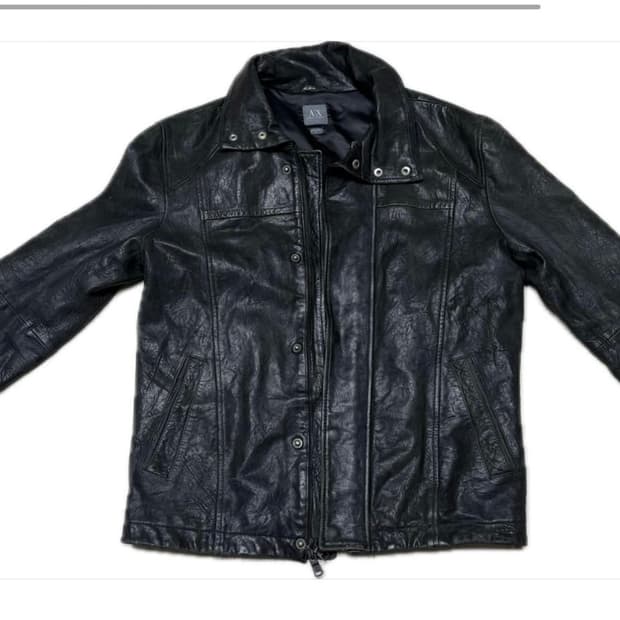Armani Exchange leather jacket