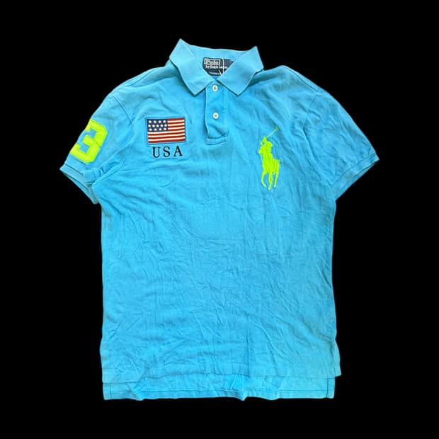 폴로 랄프 로렌 USA 빅포니 커스텀 핏 pk 티셔츠