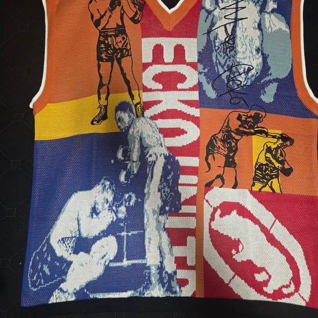 Ecko unltd 무하마드 알리 복서 니트조끼