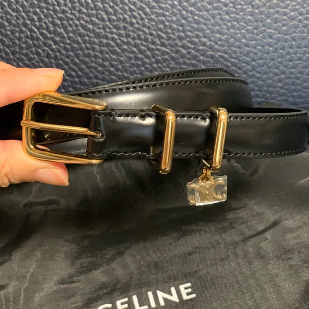 24fw 셀린느 엘레간트 참 벨트 블랙 45bbq3