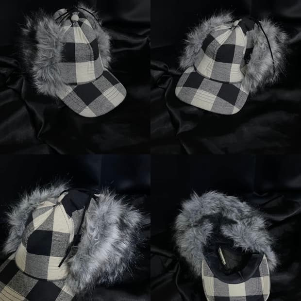 vintage Fur Trooper Hat cap