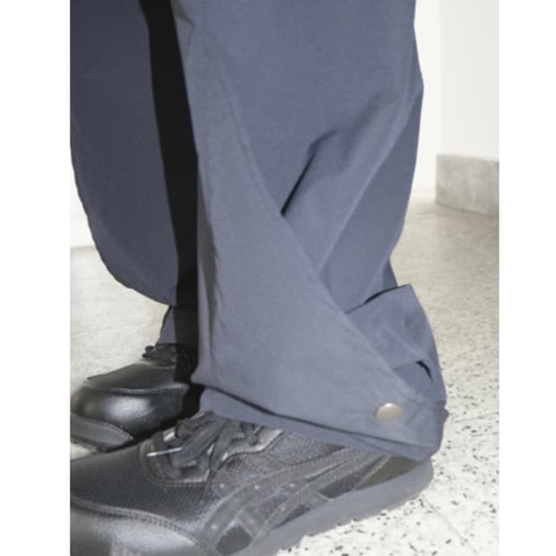 mix texture snap pants navy