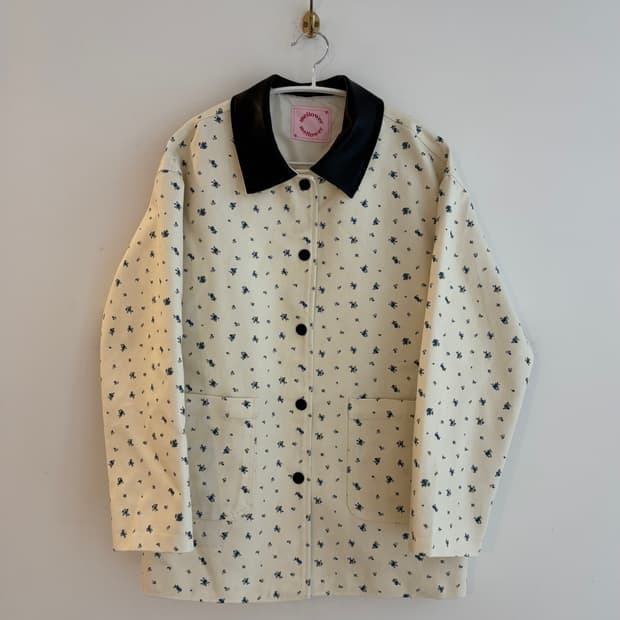 빈티지 플라워 코튼 자켓