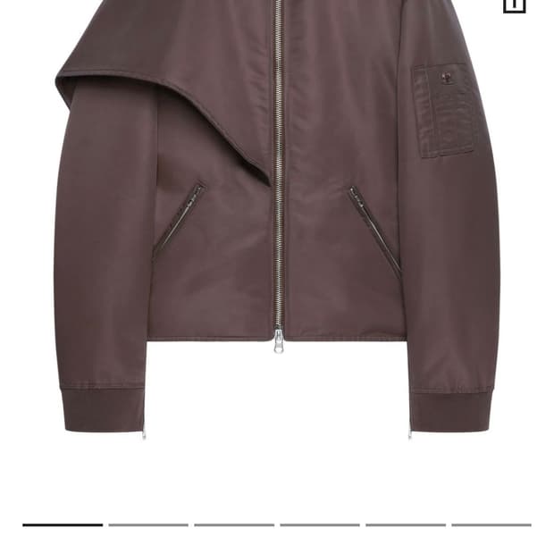 꾸레쥬 보우칼라 봄버재킷