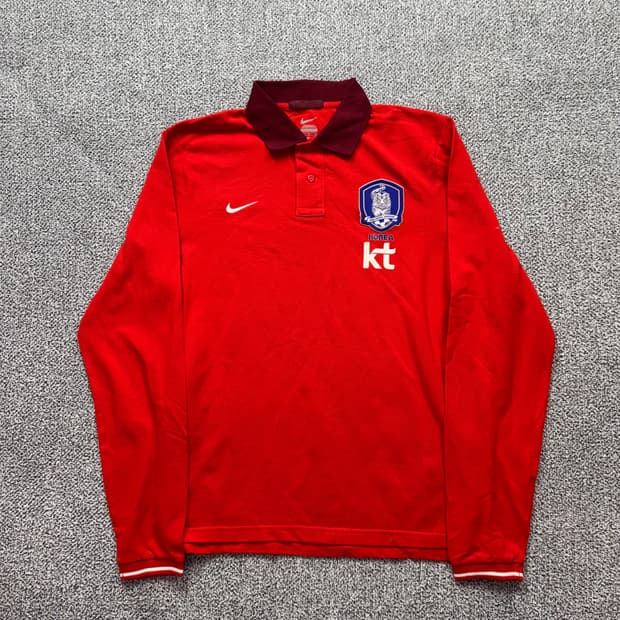 나이키 국대 레드 카라티