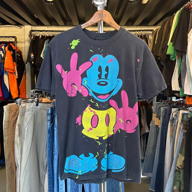 디즈니 미키마우스 프린팅 티셔츠