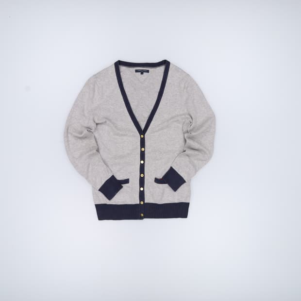 S 타미힐피거 패치 가디건 0408H1