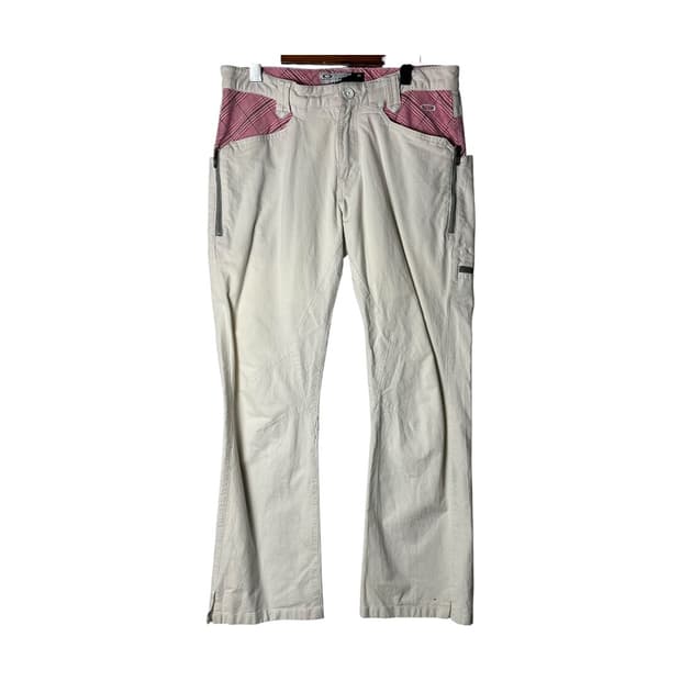 [Oakley] 오클리 로우라이즈 체크 부츠컷 팬츠