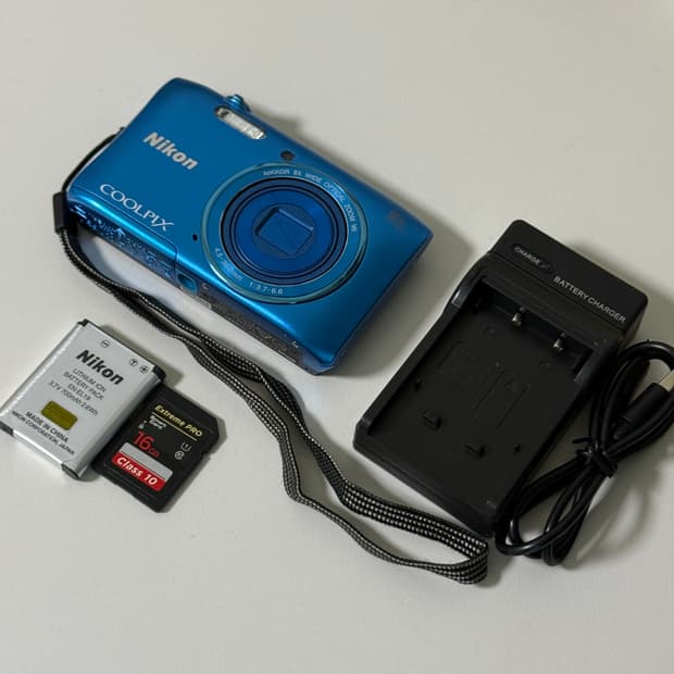 에스파 윈터) 니콘 쿨픽스 S3600빈티지 디카 디지털카메라