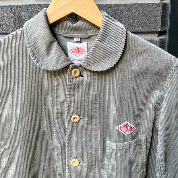 Danton 단톤 코듀로이 셔츠 자켓 세이지그린