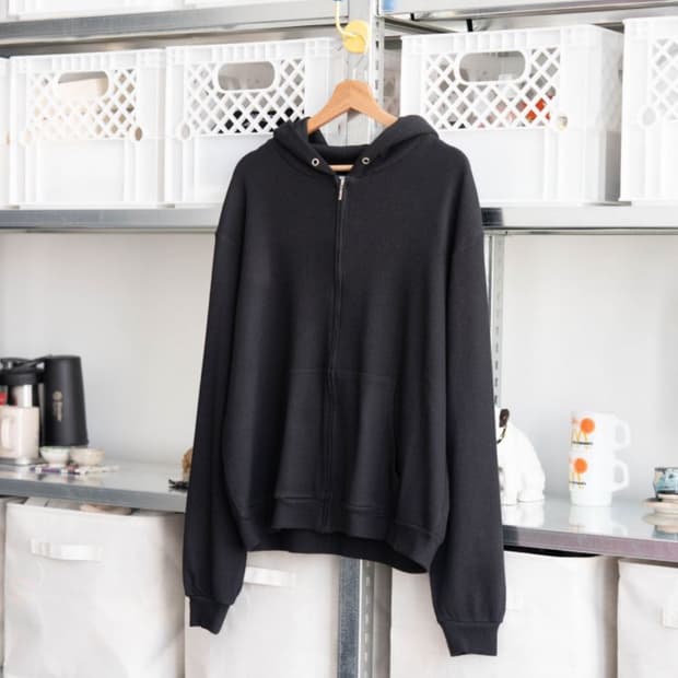 에브리원 와플 후드집업