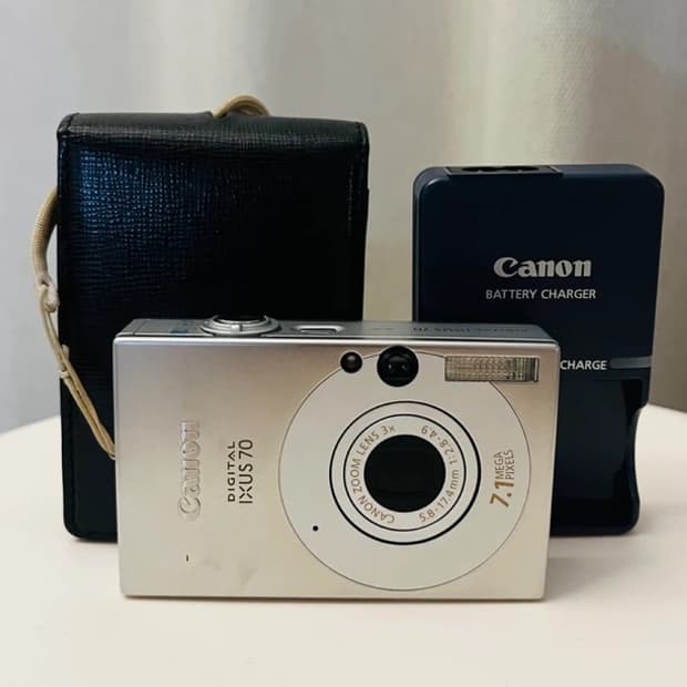 캐논 익서스 70 실버 빈티지 디카