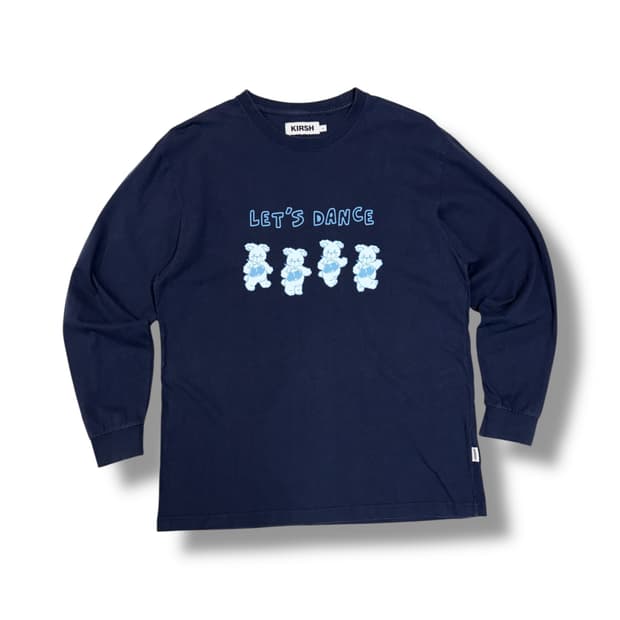 키르시 렛츠댄스 곰돌이 롱슬리브 티셔츠 (M)  