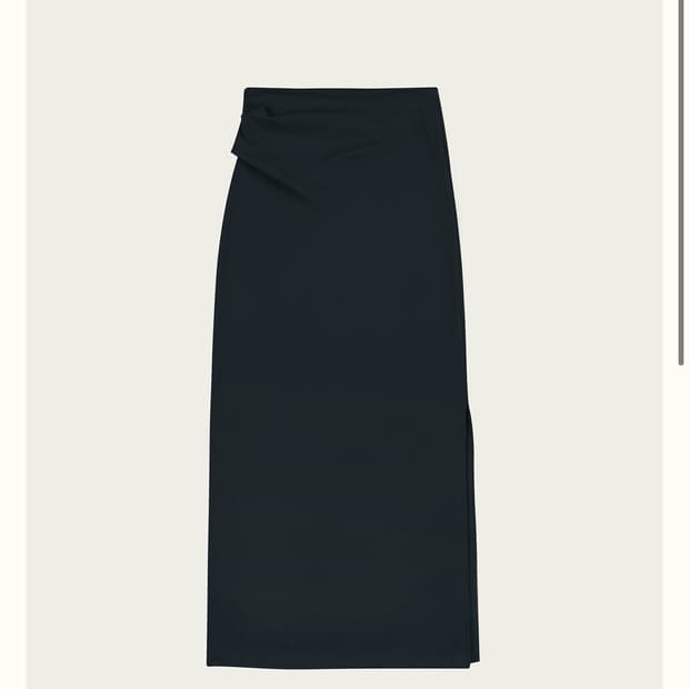 리본빛 스커트 Riko Jersey Skirt - Navy