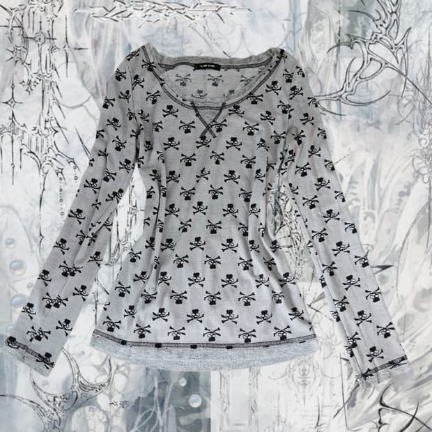 Vintage Skull Pinterest Long sleeve