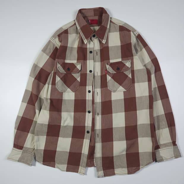 리바이스 체크 셔츠