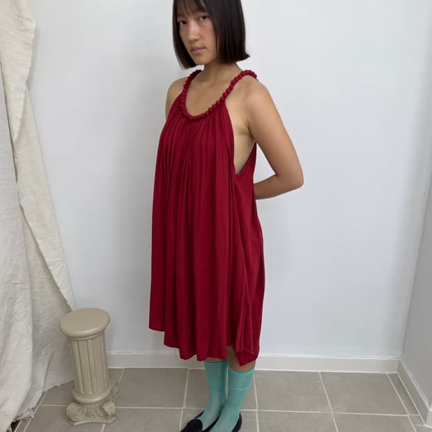 red one-piece