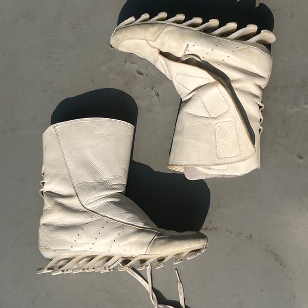 Rick Owens white boots