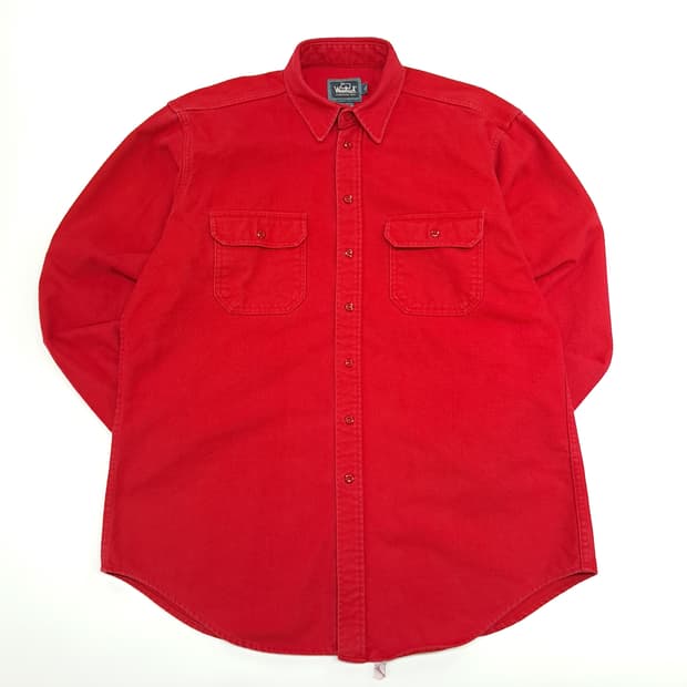 CN922 XL 울리치 USA 레드 플란넬 긴팔 셔츠 남방