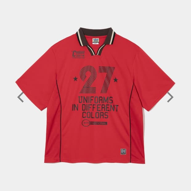 새상품)테켓 팀 티 레드  Teket 27 M