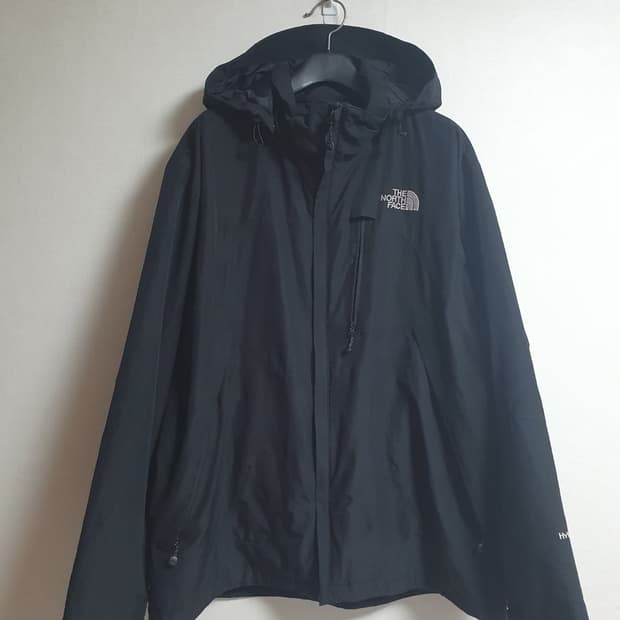 노스페이스 하이벤트 HyVent 후드 바람막이 자켓 블랙 105