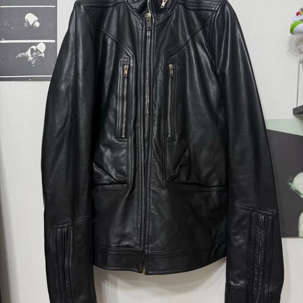 릭오웬스 Rick Owens Cargo Biker Leather jk