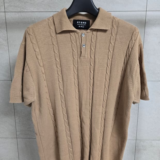 엑스톤즈 카라넥 니트 반팔 XL