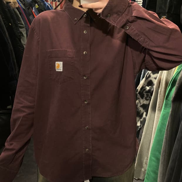 [IM] 칼하트 긴팔셔츠 로즈브라운
