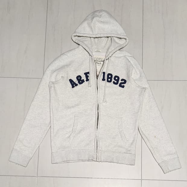 아베크롬비 빈티지 멜란지 후드집업 L