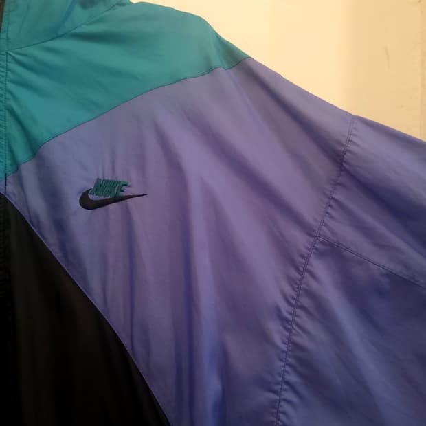 나이키 빈티지 아노락 배색 바람막이
