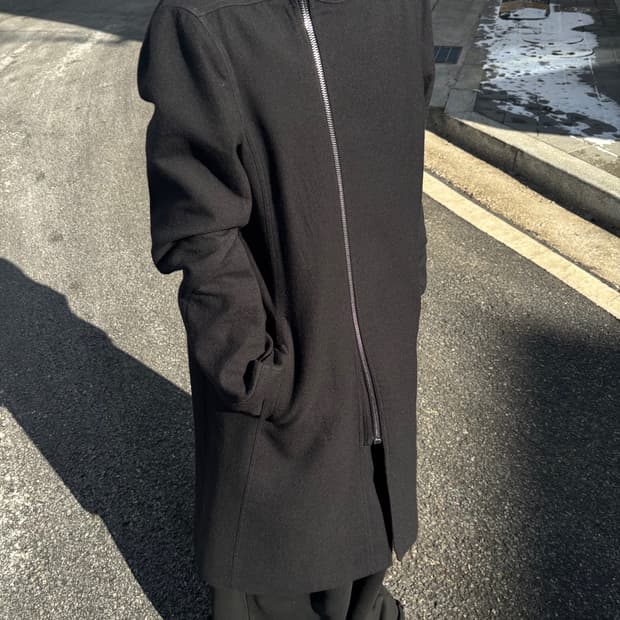 16FW Rick Owens 하이넥 코트